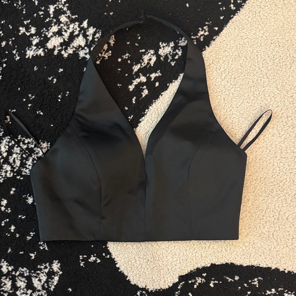 Minuet Petite Black Crop Top